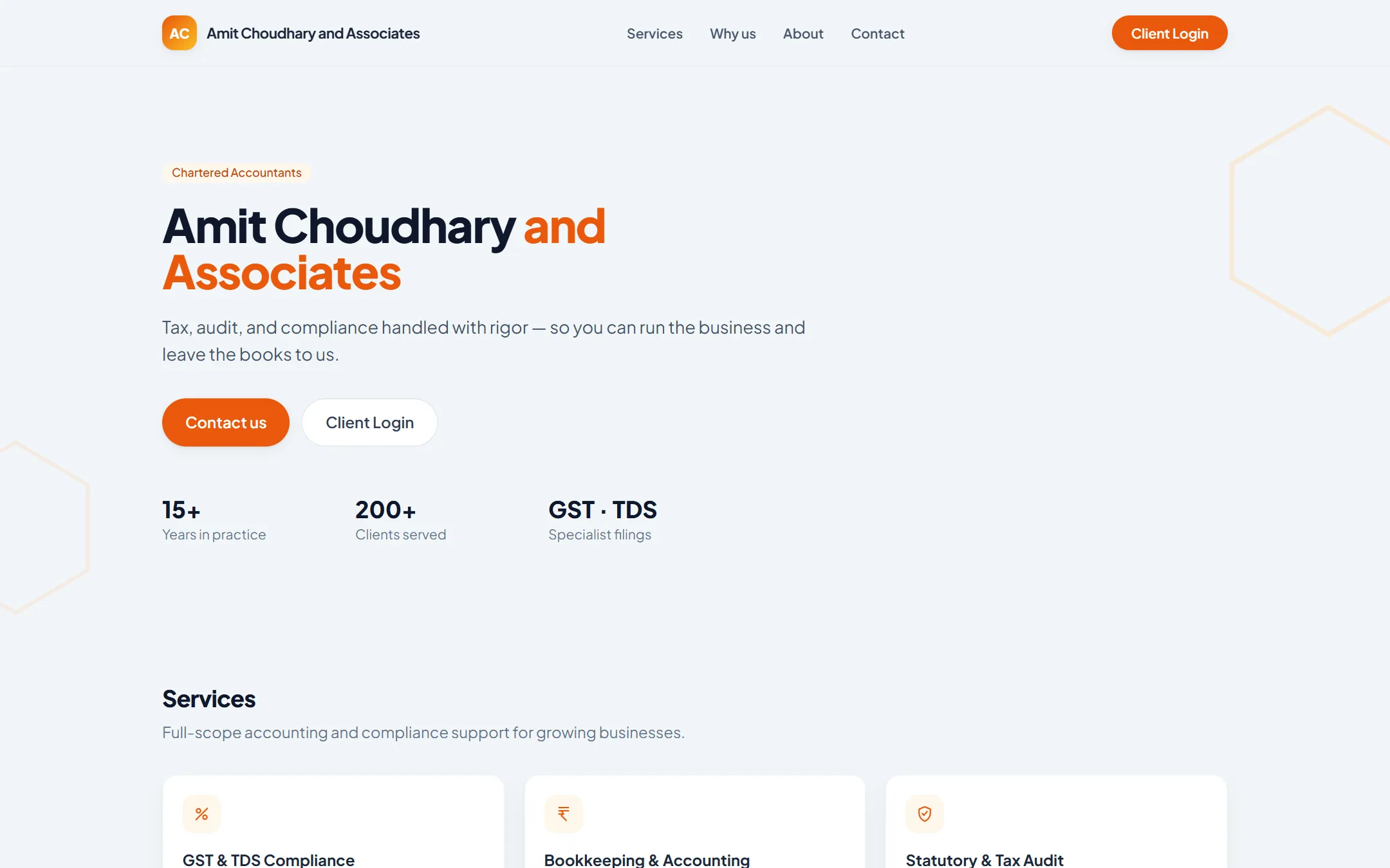 Screenshot of the CA Panel website